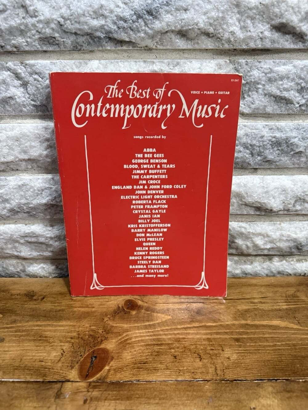 The Best Of Contemporary Music Voice Piano Guitar Book ABBA Bee Gees